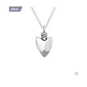 Solid .925 Sterling Silver Arrowhead Necklace